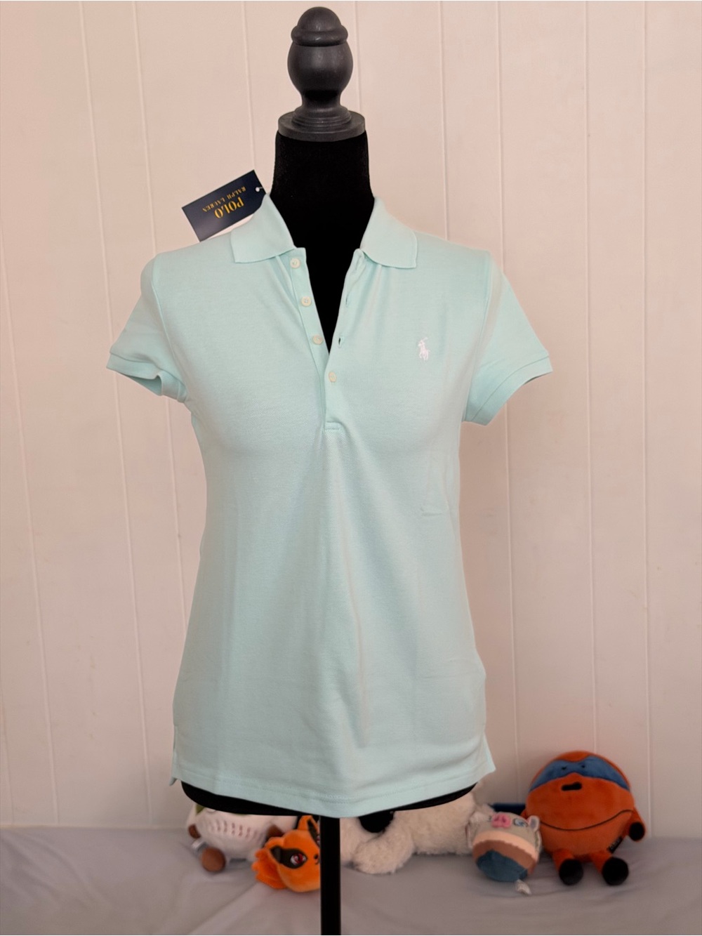 Ralph Lauren Big Girl Mint Polo Shirt Size XL(16)